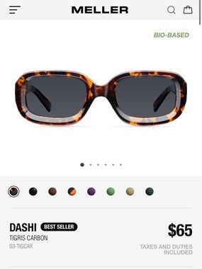 Meller Dashi Tigris Carbon Sunglasses — Tortoiseshell